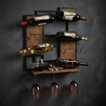 Coulter Wall Wine Rack Black - Wine Collection Display Rack